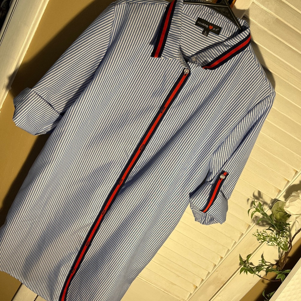 Button knee length dress